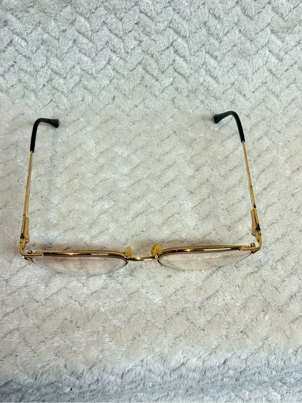 Vintage Tura Gold Tortoise Oval Glasses Frames Only Librarian Chic Officecore